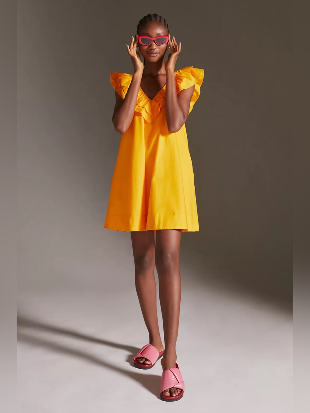 Maeve Ruffle Tunic Mini Dress - Picture 3 of 8